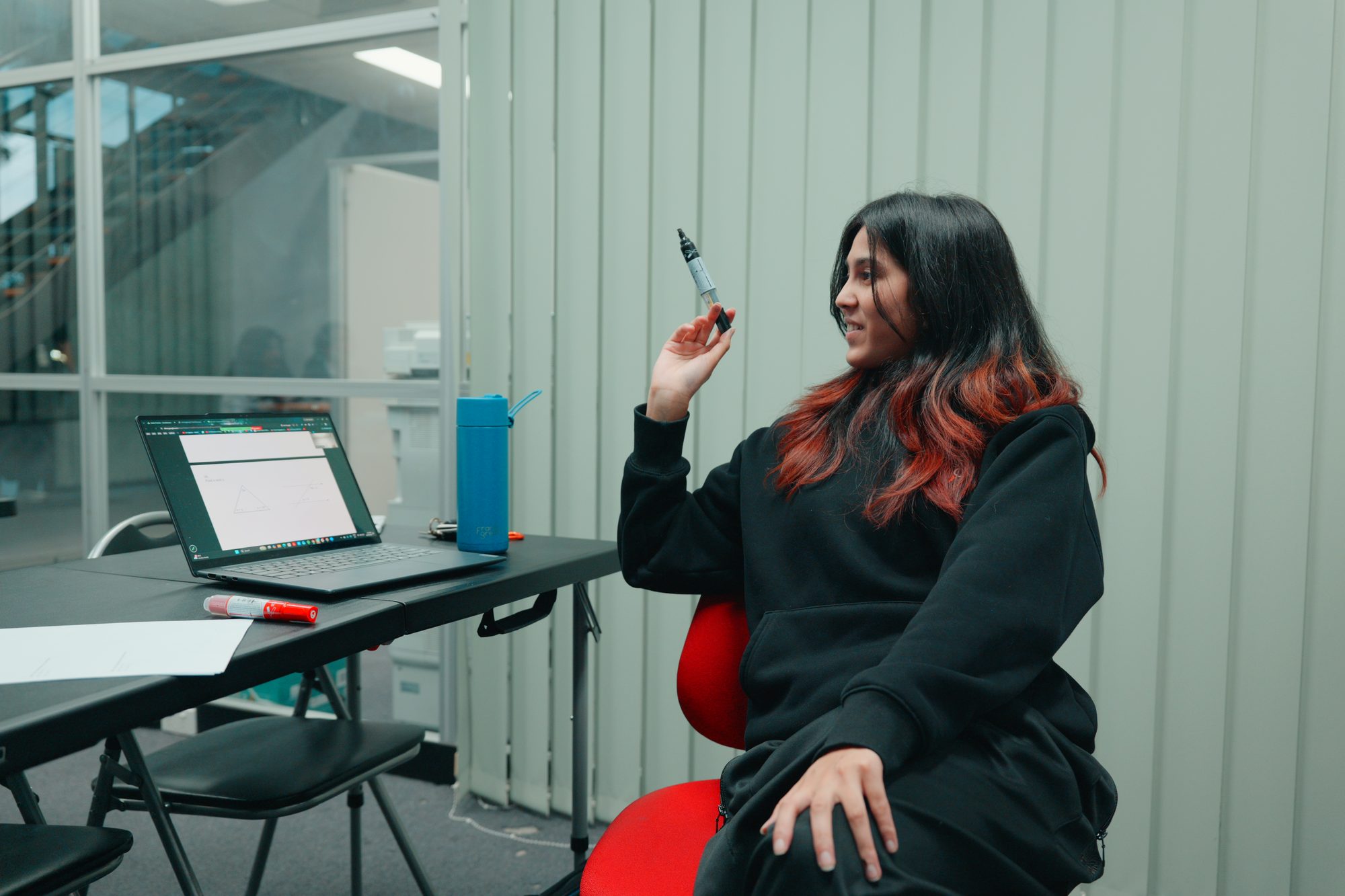 A Spartan Tuition tutor during a group class