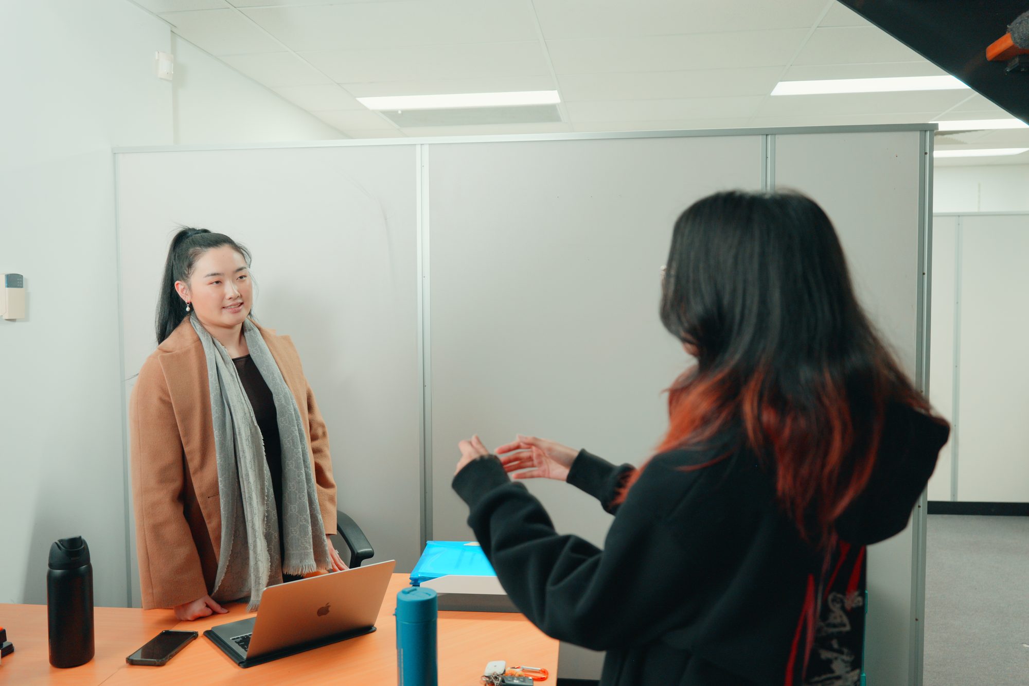 Spartan Tuition tutors between classes at the Mount Waverley office